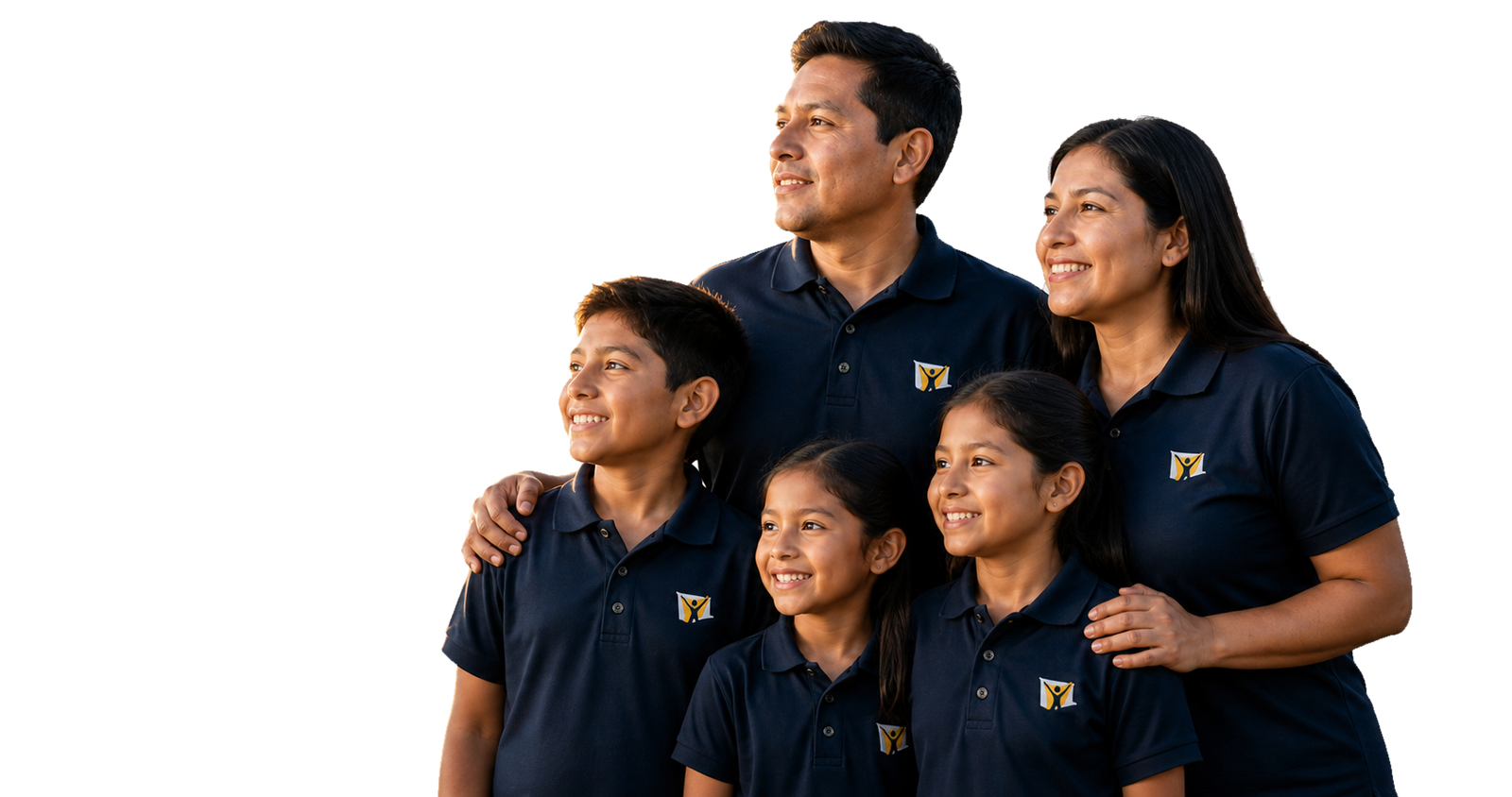Familia boliviana de Nuevo Tiempo contemplando un nuevo amanecer